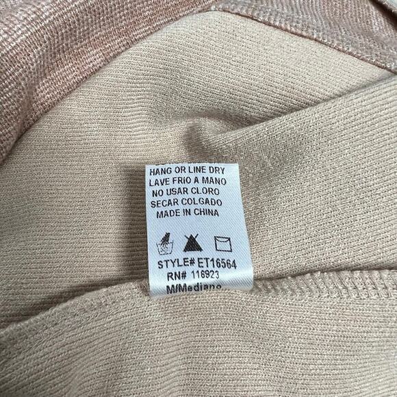 easel los angeles Two Tone Hoodie Pullover Beige Medium - Picture 6 of 6